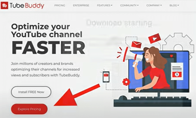 Start to install TubeBuddy